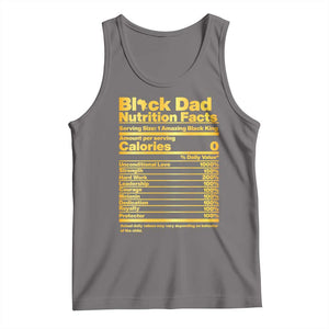 Black Dad Nutrition Facts Tank Top African American Fathers Day