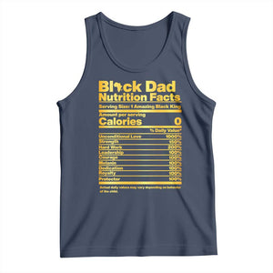 Black Dad Nutrition Facts Tank Top African American Fathers Day