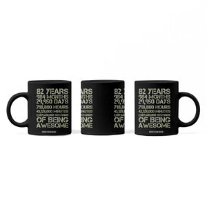 Vintage 82nd Milestone Birthday Coffee Mug 82 Years Of Being Awesome