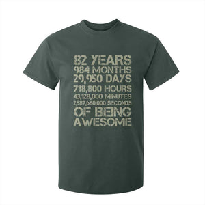 Vintage 82nd Milestone Birthday T Shirt For Kid 82 Years Of Being Awesome