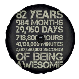 Vintage 82nd Milestone Birthday Spare Tire Cover 82 Years Of Being Awesome