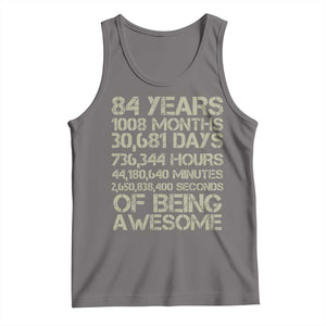 Vintage 84th Milestone Birthday Tank Top 84 Years Of Being Awesome