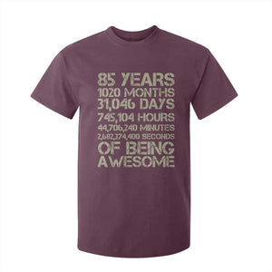 Vintage 85th Milestone Birthday T Shirt For Kid 85 Years Of Being Awesome