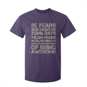 Vintage 85th Milestone Birthday T Shirt For Kid 85 Years Of Being Awesome