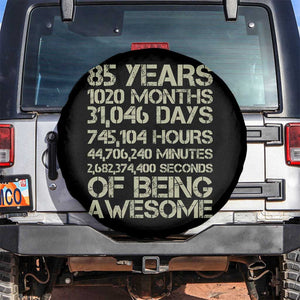 Vintage 85th Milestone Birthday Spare Tire Cover 85 Years Of Being Awesome