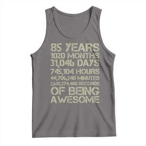 Vintage 85th Milestone Birthday Tank Top 85 Years Of Being Awesome