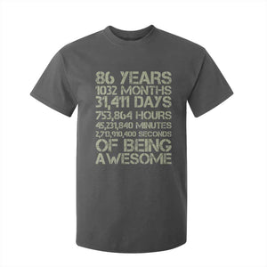 Vintage 86th Milestone Birthday T Shirt For Kid 86 Years Of Being Awesome