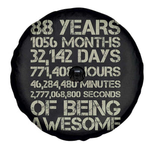 Vintage 88th Milestone Birthday Spare Tire Cover 88 Years Of Being Awesome