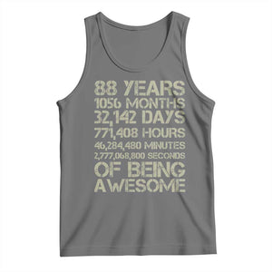 Vintage 88th Milestone Birthday Tank Top 88 Years Of Being Awesome