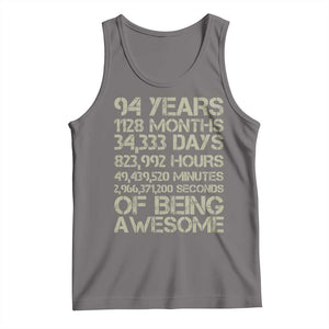 Vintage 94th Milestone Birthday Tank Top 94 Years Of Being Awesome
