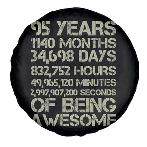Vintage 95th Milestone Birthday Spare Tire Cover 95 Years Of Being Awesome