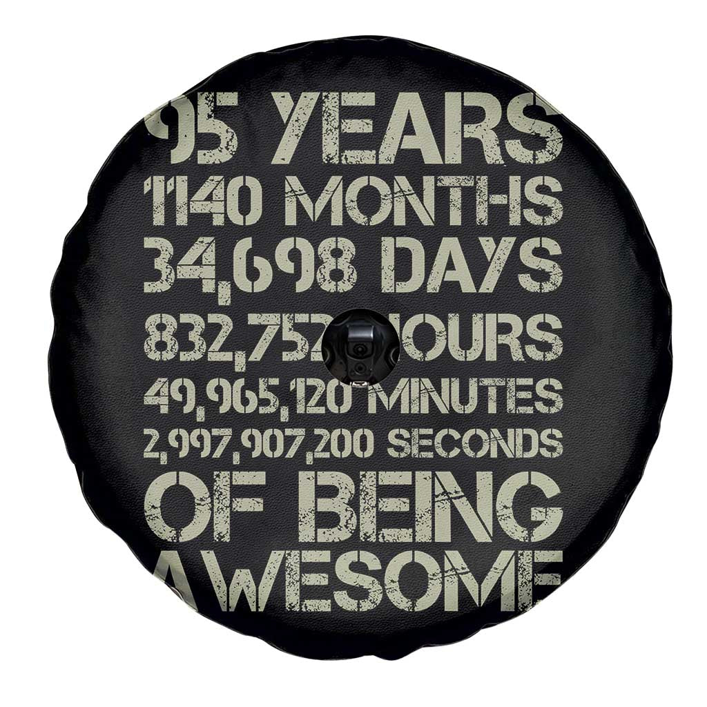 Vintage 95th Milestone Birthday Spare Tire Cover 95 Years Of Being Awesome