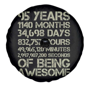 Vintage 95th Milestone Birthday Spare Tire Cover 95 Years Of Being Awesome