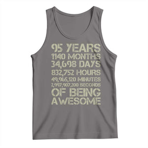 Vintage 95th Milestone Birthday Tank Top 95 Years Of Being Awesome