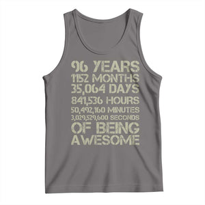Vintage 96th Milestone Birthday Tank Top 96 Years Of Being Awesome