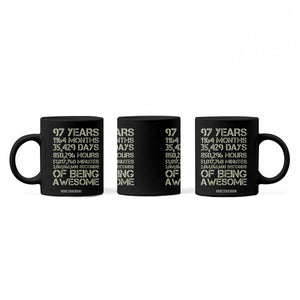 Vintage 97th Milestone Birthday Coffee Mug 97 Years Of Being Awesome