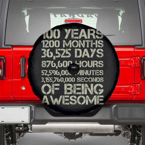 Vintage 100th Milestone Birthday Spare Tire Cover 100 Years Of Being Awesome