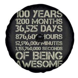 Vintage 100th Milestone Birthday Spare Tire Cover 100 Years Of Being Awesome