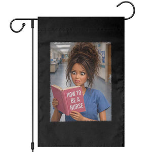 Funny Nursing Student Doll Face Meme Garden Flag Future Nurse Gift