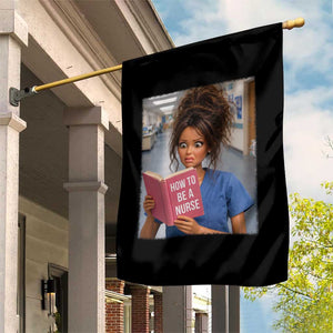 Funny Nursing Student Doll Face Meme Garden Flag Future Nurse Gift