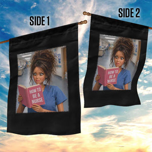 Funny Nursing Student Doll Face Meme Garden Flag Future Nurse Gift