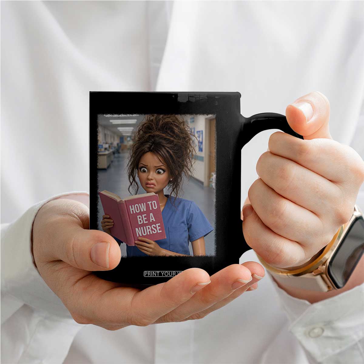 Funny Nursing Student Doll Face Meme Coffee Mug Future Nurse Gift