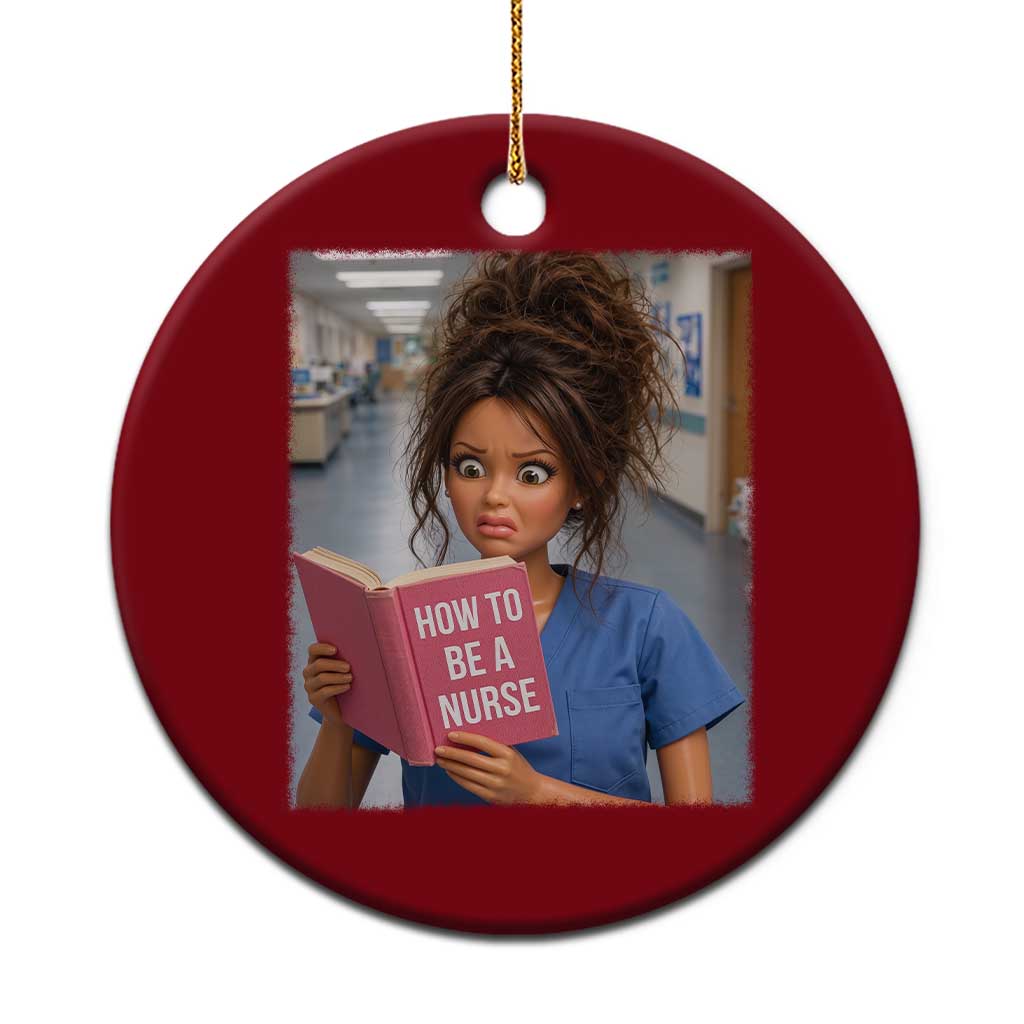Funny Nursing Student Doll Face Meme Ceramic Ornament Future Nurse Gift TS12 1pc Red Print Your Wear