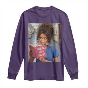 Funny Nursing Student Doll Face Meme Long Sleeve Shirt Future Nurse Gift