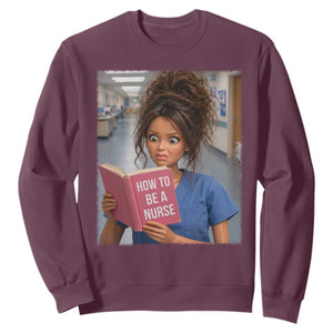 Funny Nursing Student Doll Face Meme Sweatshirt Future Nurse Gift