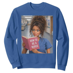Funny Nursing Student Doll Face Meme Sweatshirt Future Nurse Gift