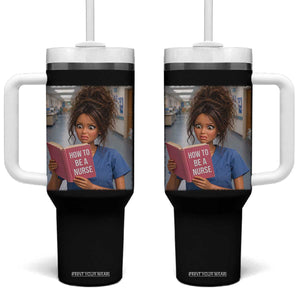 Funny Nursing Student Doll Face Meme Tumbler With Handle Future Nurse Gift