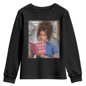 Funny Nursing Student Doll Face Meme Youth Sweatshirt Future Nurse Gift
