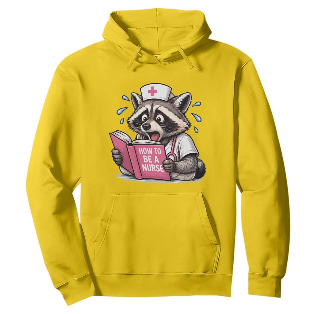 Funny Raccoon Nursing Student Healthcare Gift Hoodie