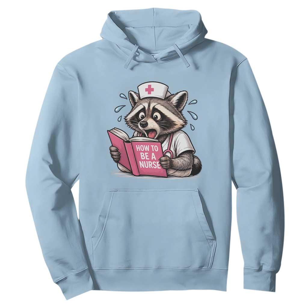 Funny Raccoon Nursing Student Healthcare Gift Hoodie