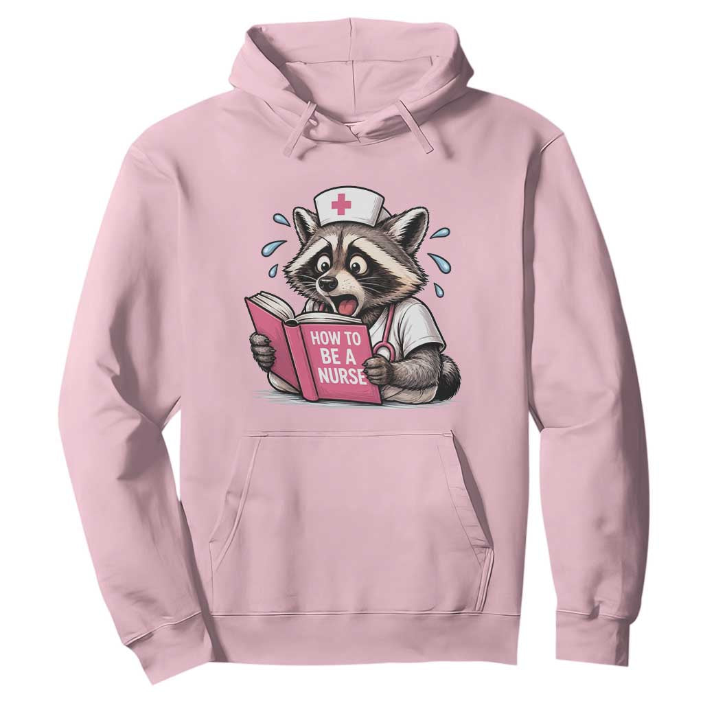 Funny Raccoon Nursing Student Healthcare Gift Hoodie