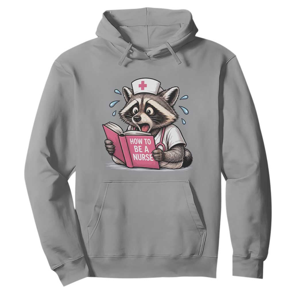 Funny Raccoon Nursing Student Healthcare Gift Hoodie