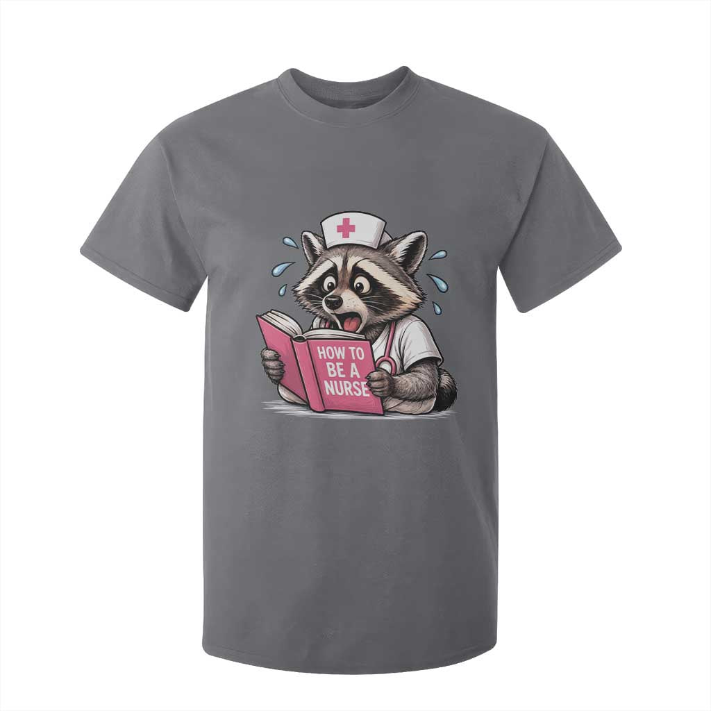 Funny Raccoon Nursing Student Healthcare Gift T Shirt For Kid