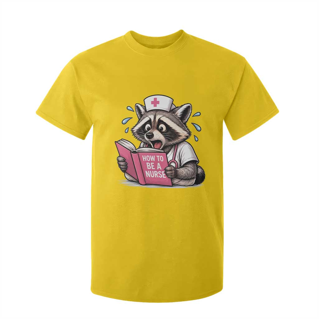 Funny Raccoon Nursing Student Healthcare Gift T Shirt For Kid