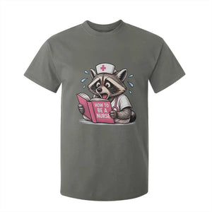 Funny Raccoon Nursing Student Healthcare Gift T Shirt For Kid