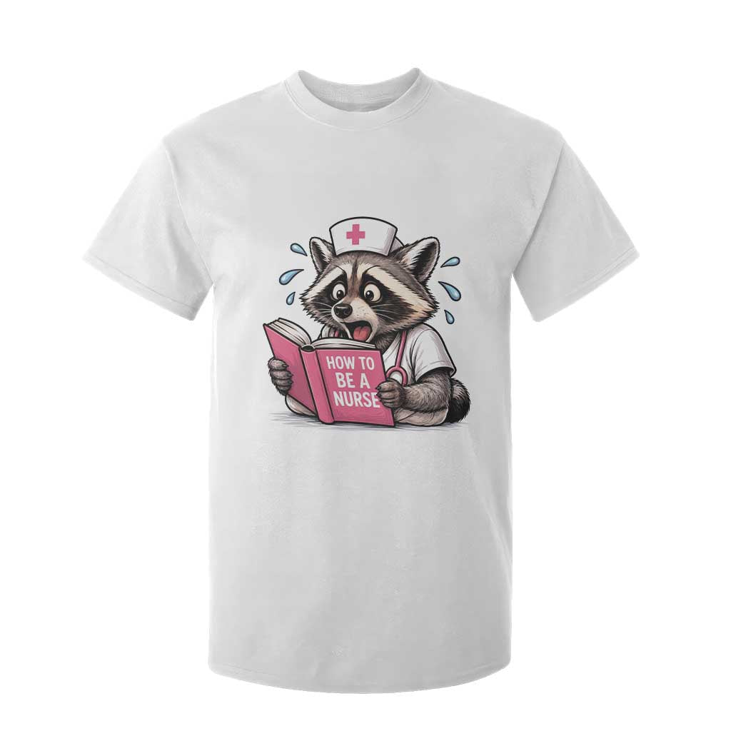 Funny Raccoon Nursing Student Healthcare Gift T Shirt For Kid