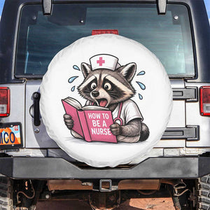 Funny Raccoon Nursing Student Healthcare Gift Spare Tire Cover