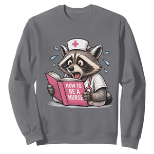 Funny Raccoon Nursing Student Healthcare Gift Sweatshirt