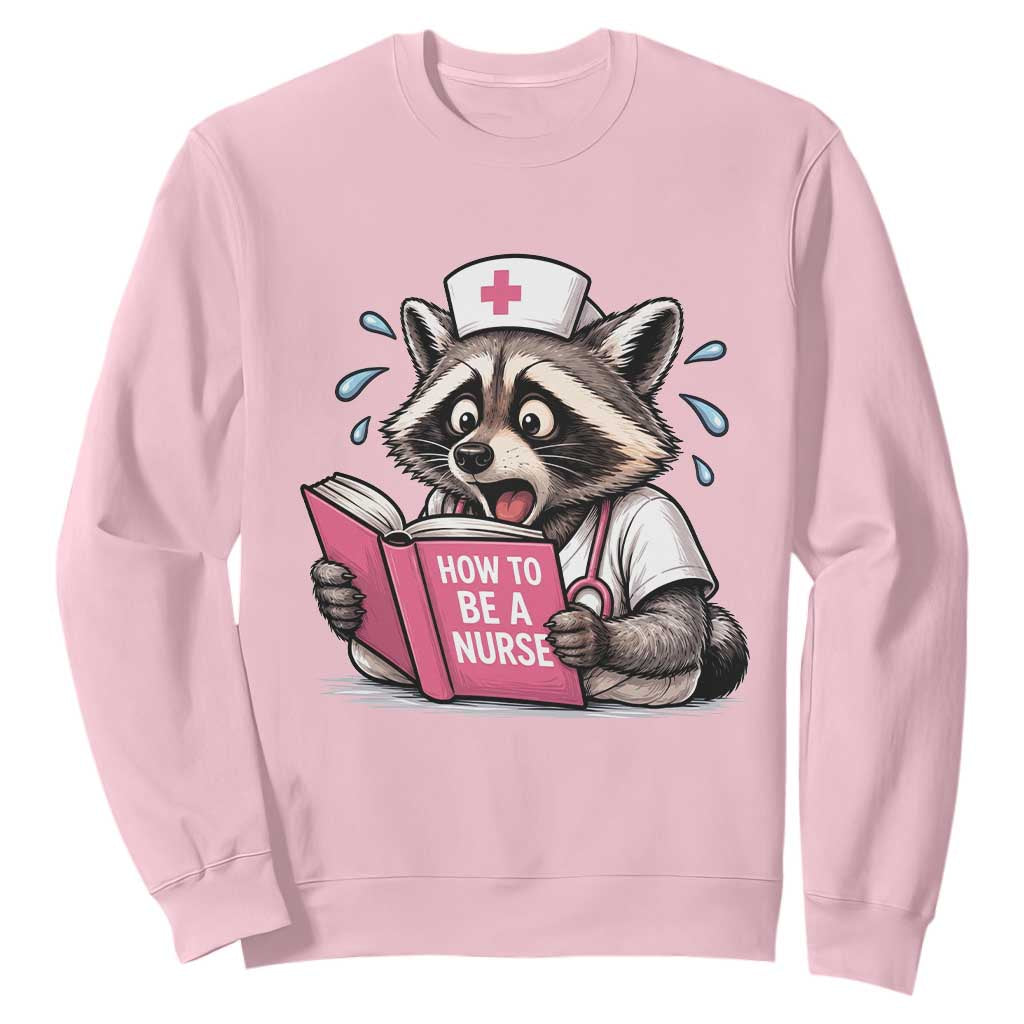 Funny Raccoon Nursing Student Healthcare Gift Sweatshirt