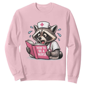 Funny Raccoon Nursing Student Healthcare Gift Sweatshirt