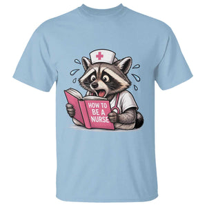 Funny Raccoon Nursing Student Healthcare Gift T Shirt
