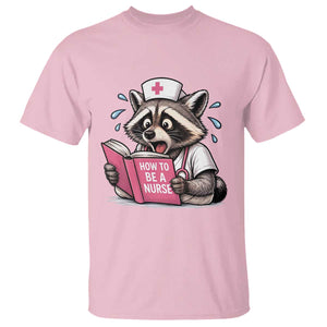 Funny Raccoon Nursing Student Healthcare Gift T Shirt