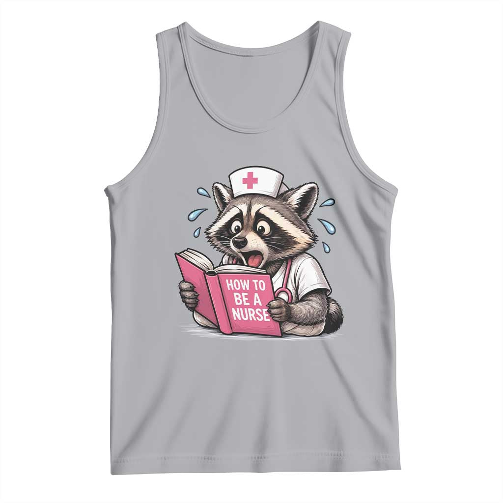Funny Raccoon Nursing Student Healthcare Gift Tank Top