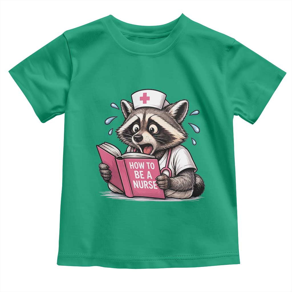 Funny Raccoon Nursing Student Healthcare Gift Toddler T Shirt