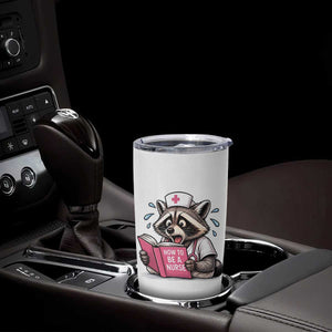 Funny Raccoon Nursing Student Healthcare Gift Tumbler Cup