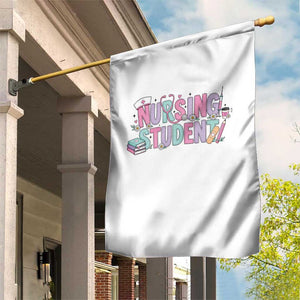 Pastel Nursing Student Medical School Gift Garden Flag